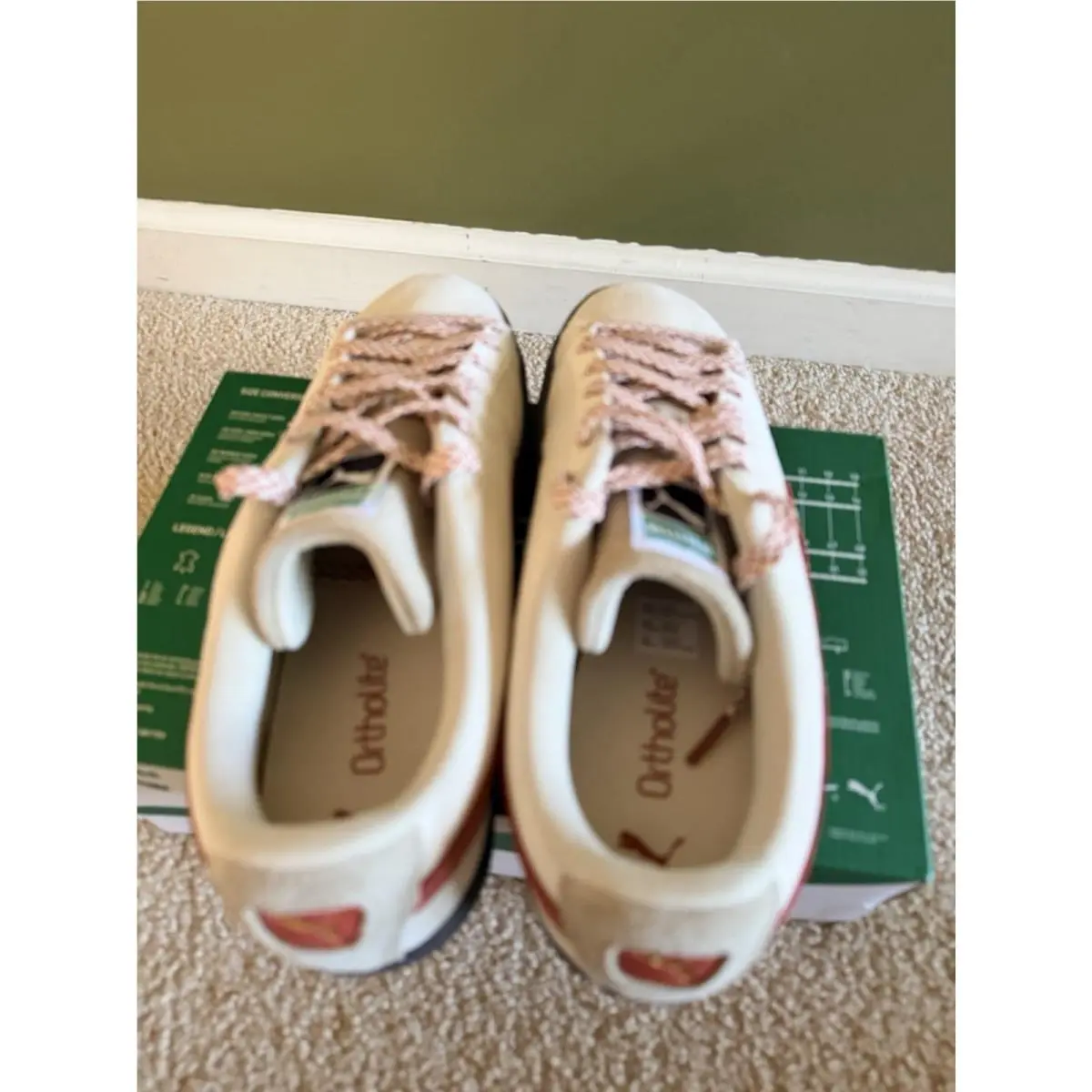 Puma shoes - PUMA Suede Fuzzy Lace Up - 40322701 - Alpine Snow GUM (UPC: 198553126442) 12
