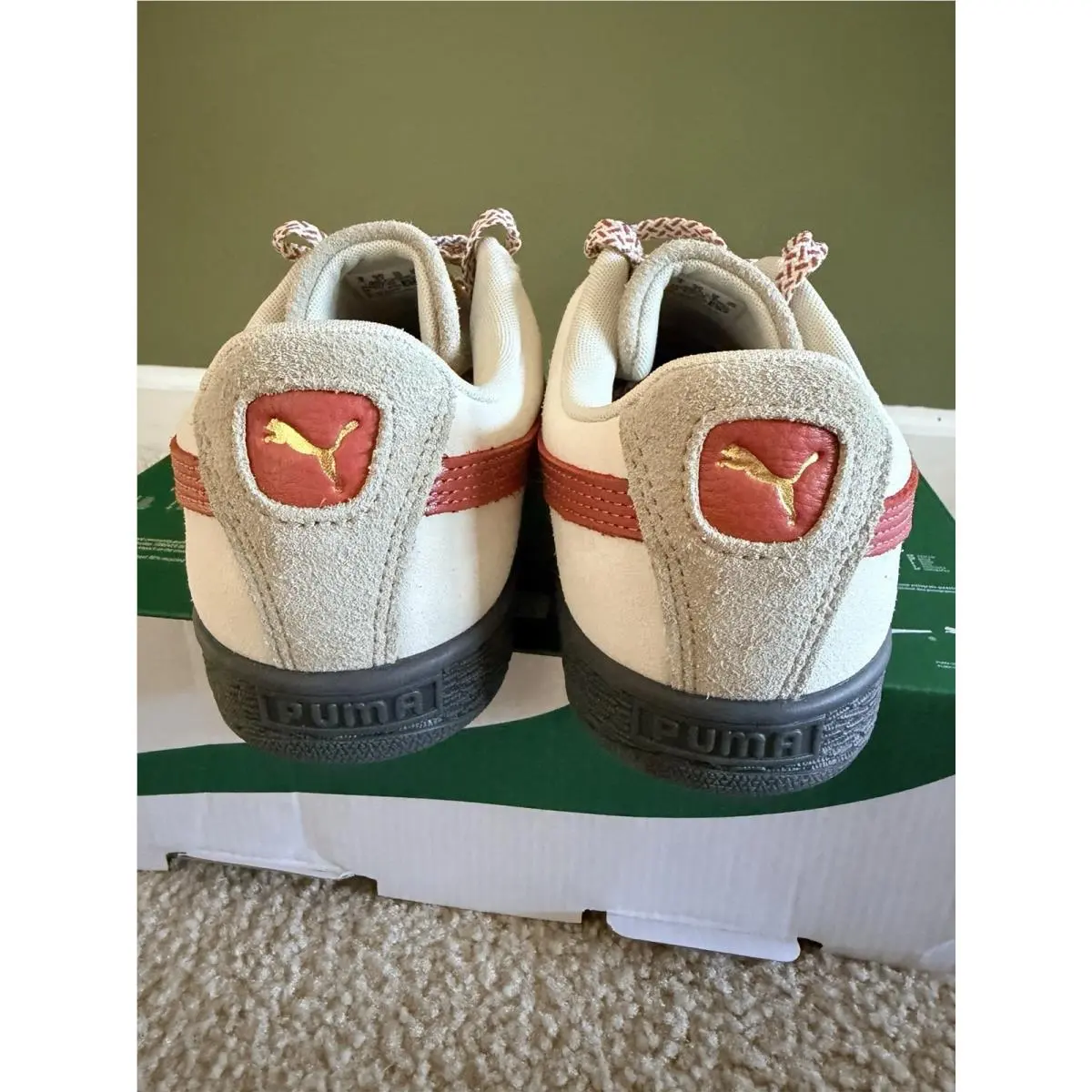 Puma shoes - PUMA Suede Fuzzy Lace Up - 40322701 - Alpine Snow GUM (UPC: 198553126442) 13