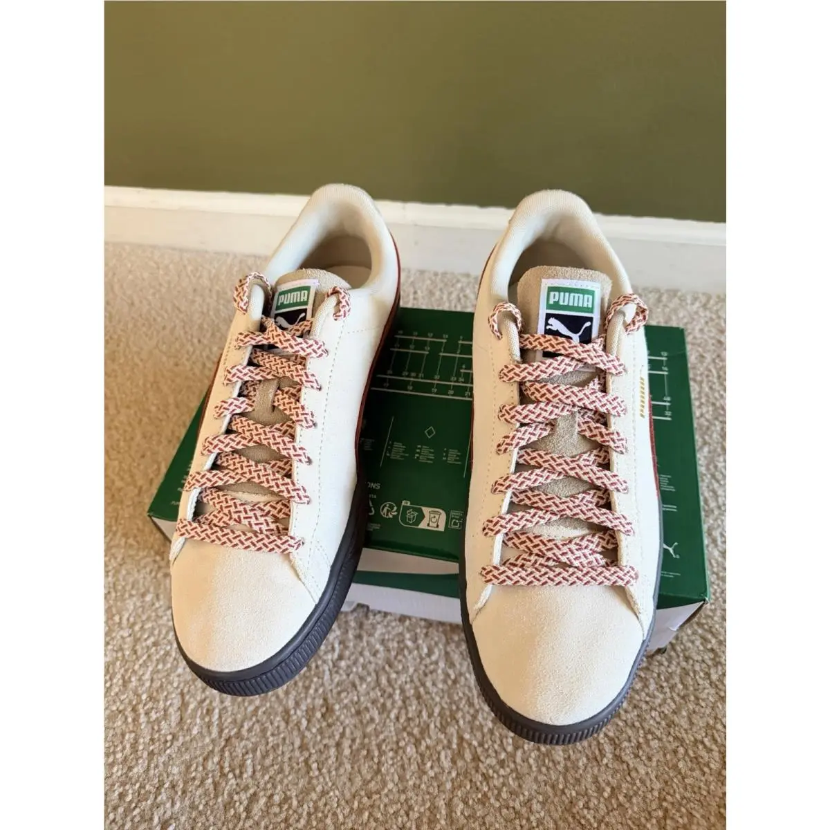 Puma shoes - PUMA Suede Fuzzy Lace Up - 40322701 - Alpine Snow GUM (UPC: 198553126442) 16