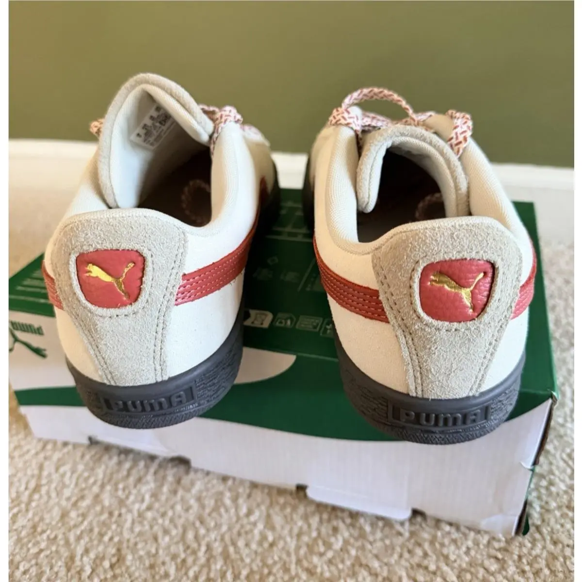 Puma shoes - PUMA Suede Fuzzy Lace Up - 40322701 - Alpine Snow GUM (UPC: 198553126442) 4