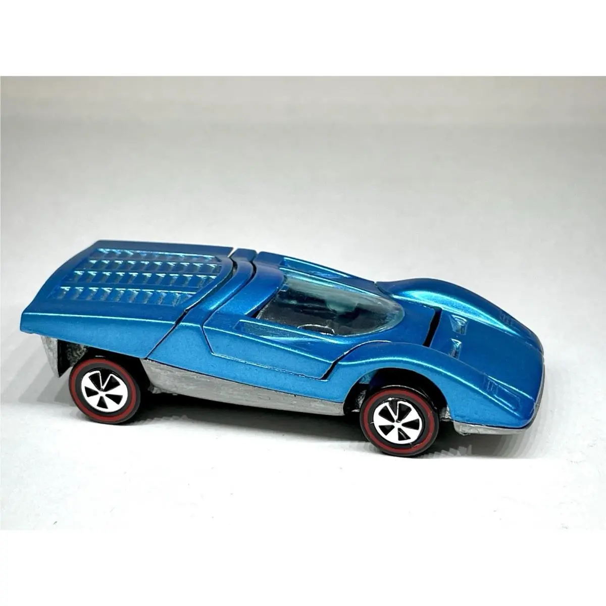Restored Hot Wheels 1970 Ferrari 512S Hong Ice Blue - Wow - Nice