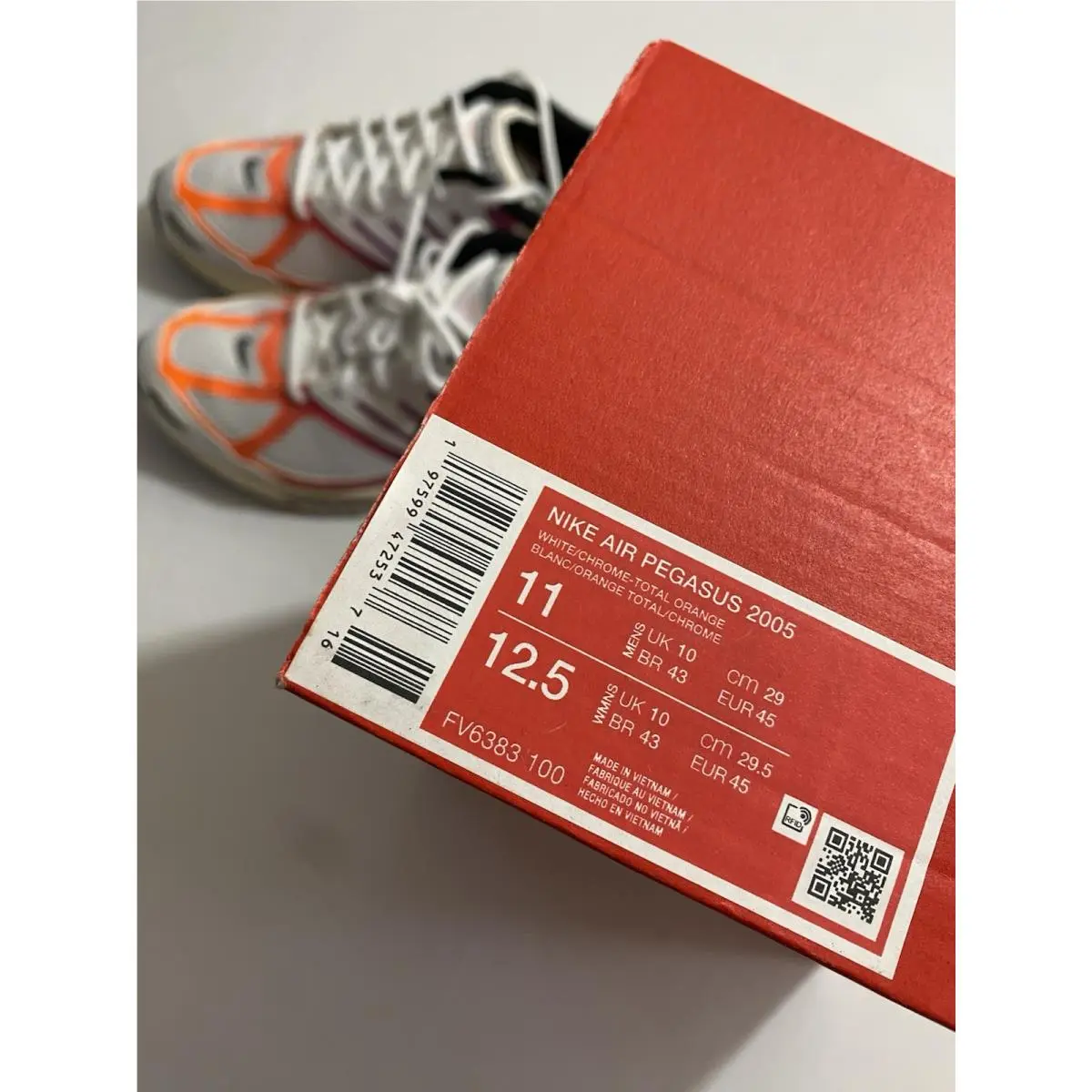 Nike shoes - Nike Air Pegasus 2005 - Air Pegasus - FV6383-100 - White (UPC: 0197599472537) 7