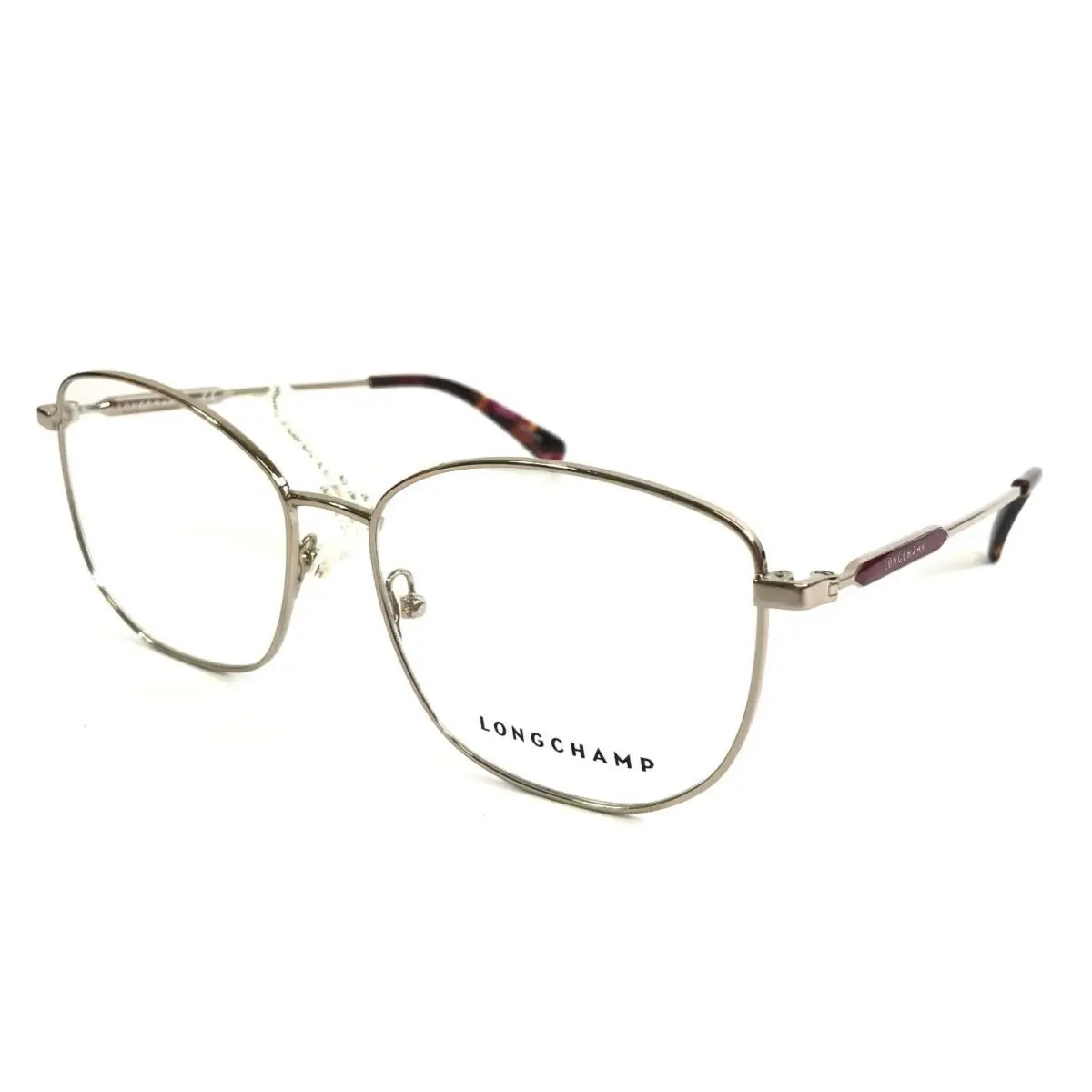 Eyeglasses Frames LO2136 713 Rose Gold Purple Wire Rim 55-16-140 by Longchamp