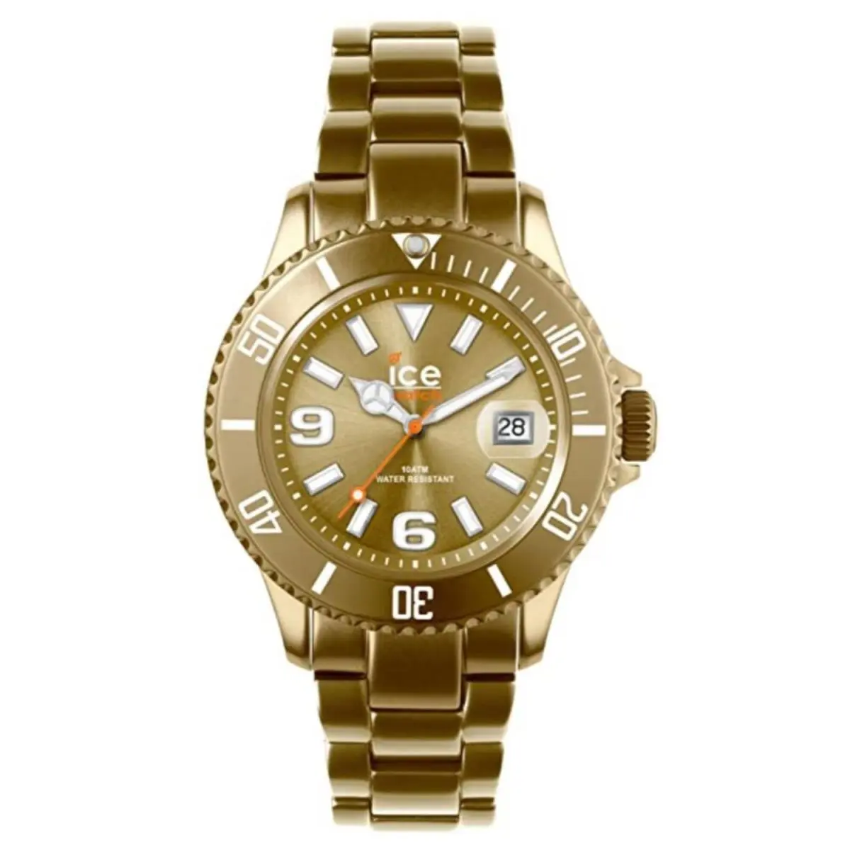 Ice Watch Men`s Alu Gold Dial Watch - AL.GD.U.A.12 by Ice-Watch