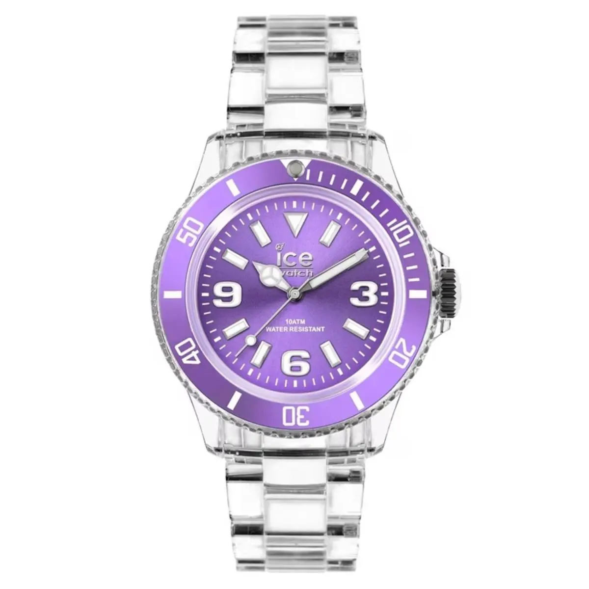Ice Watch Men`s Ice Pure Purple Dial Watch - PU.PE.U.P.12 by Ice-Watch