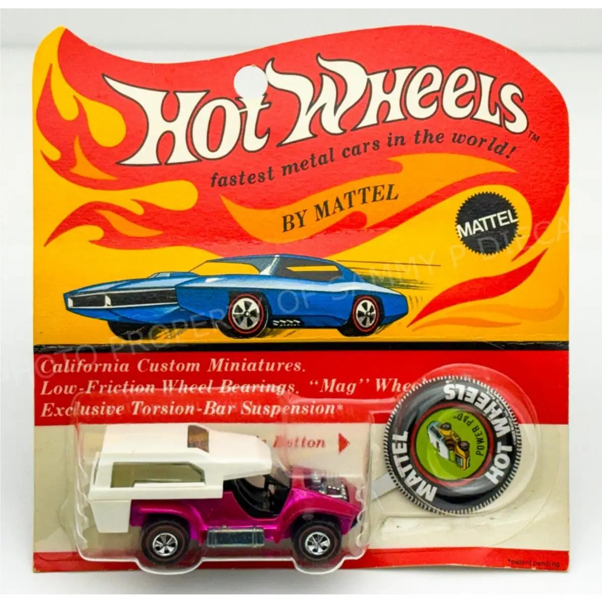 Hot Wheels Redline Power Pad Hot Pink US Black Interior in Blisterpack