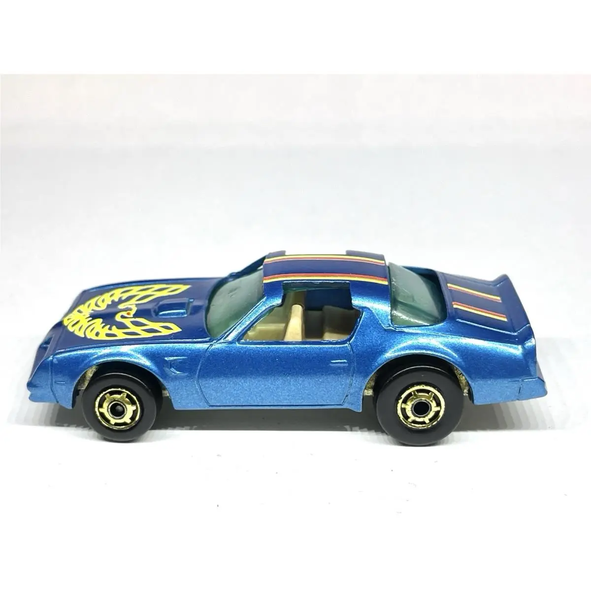 Custom Made Hot Wheels Hot Bird Blue Gold Hot Ones 80’s Firebird Hotbird
