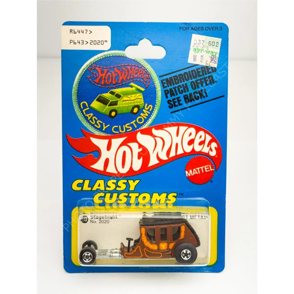 Hot Wheels Blackwall Stagefright Classy Customs 2020 Patch Card in Blister