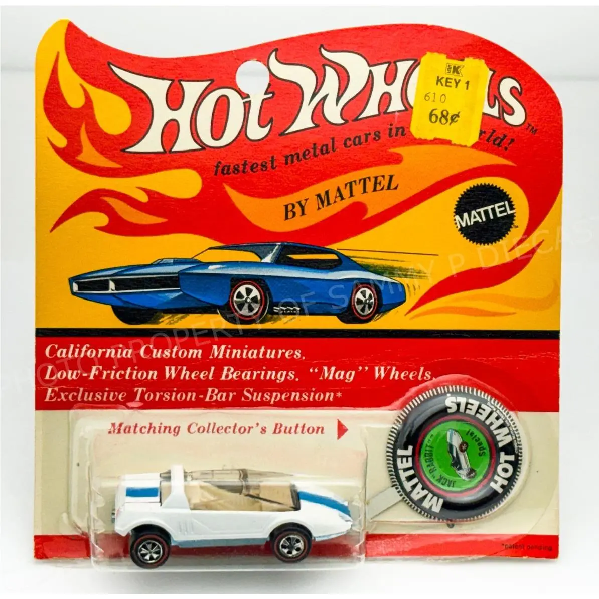 Hot Wheels Redline Jack Rabbit Special White US White Interior Blisterpack