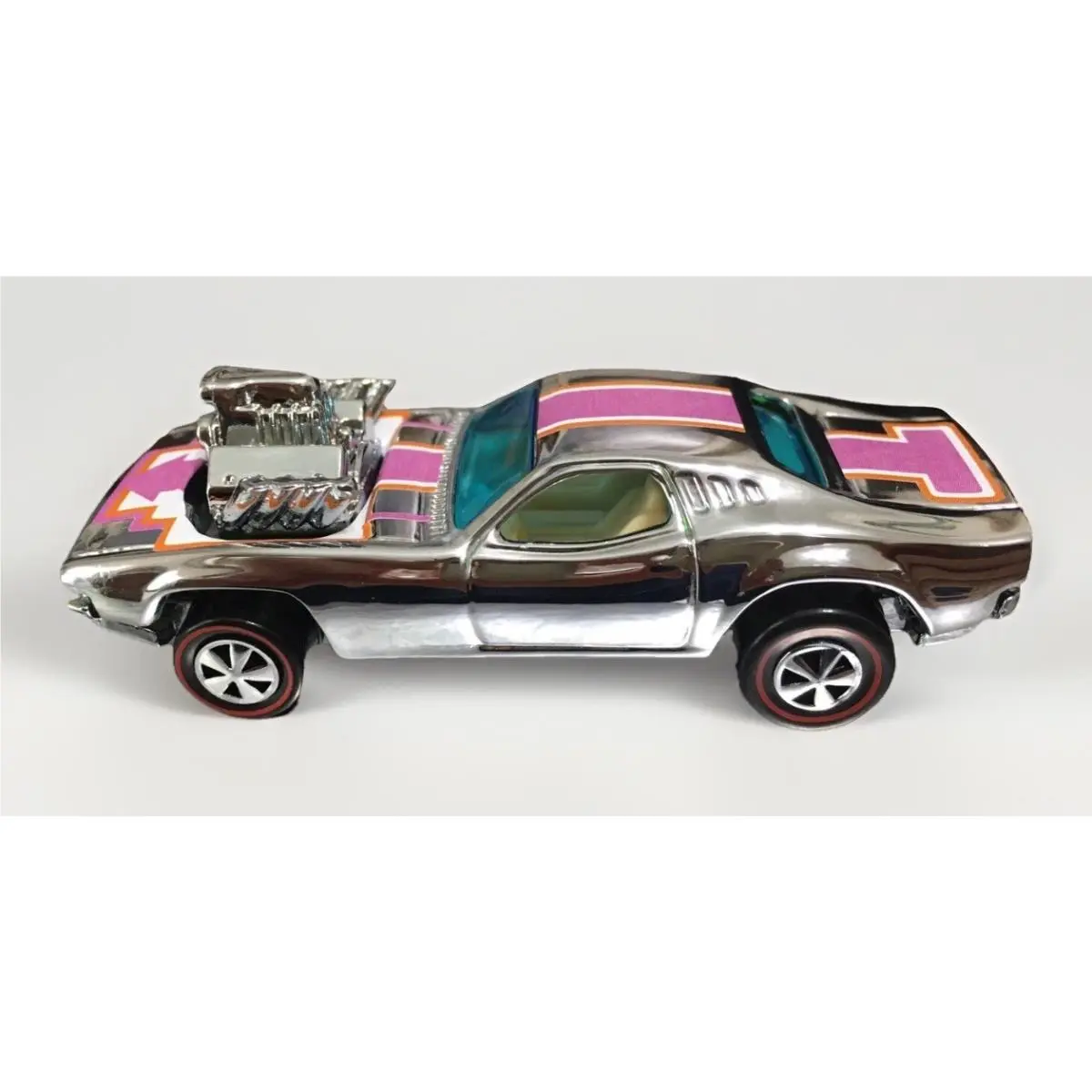 Custom Hot Wheels Rodger Dodger - Polished Chrome Redline - Wow