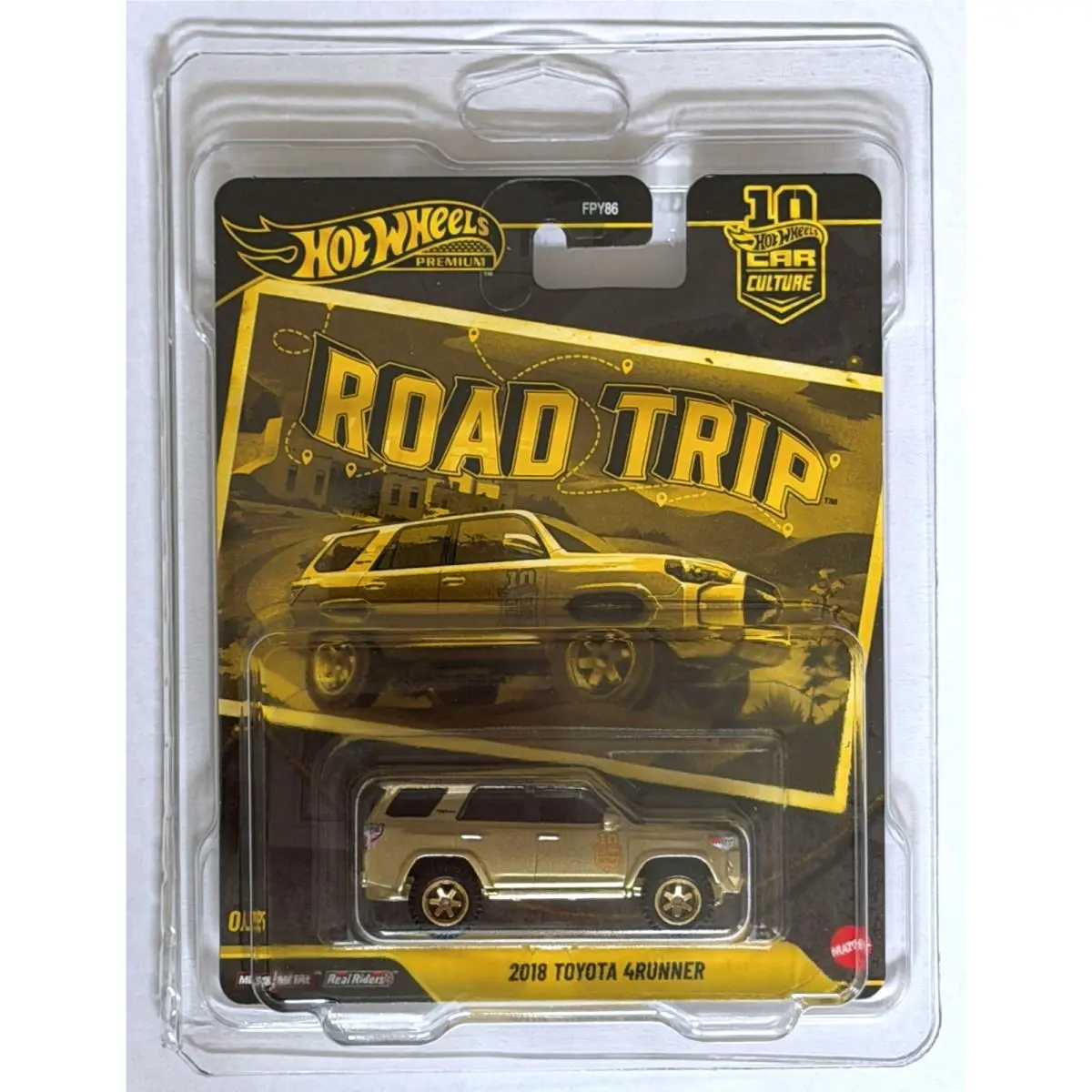 Hot Wheels Car Culture 2026 Road Trip 2018 Toyota 4Runner 0/5 Chase Gold