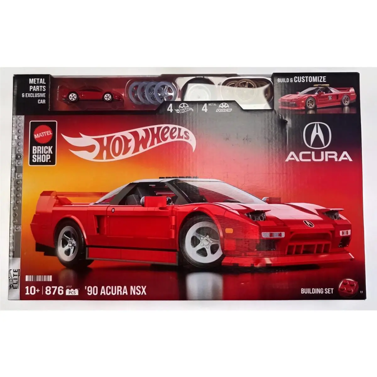 Mattel Brick Shop Hot Wheels ’90 Acura Nsx - In Hand