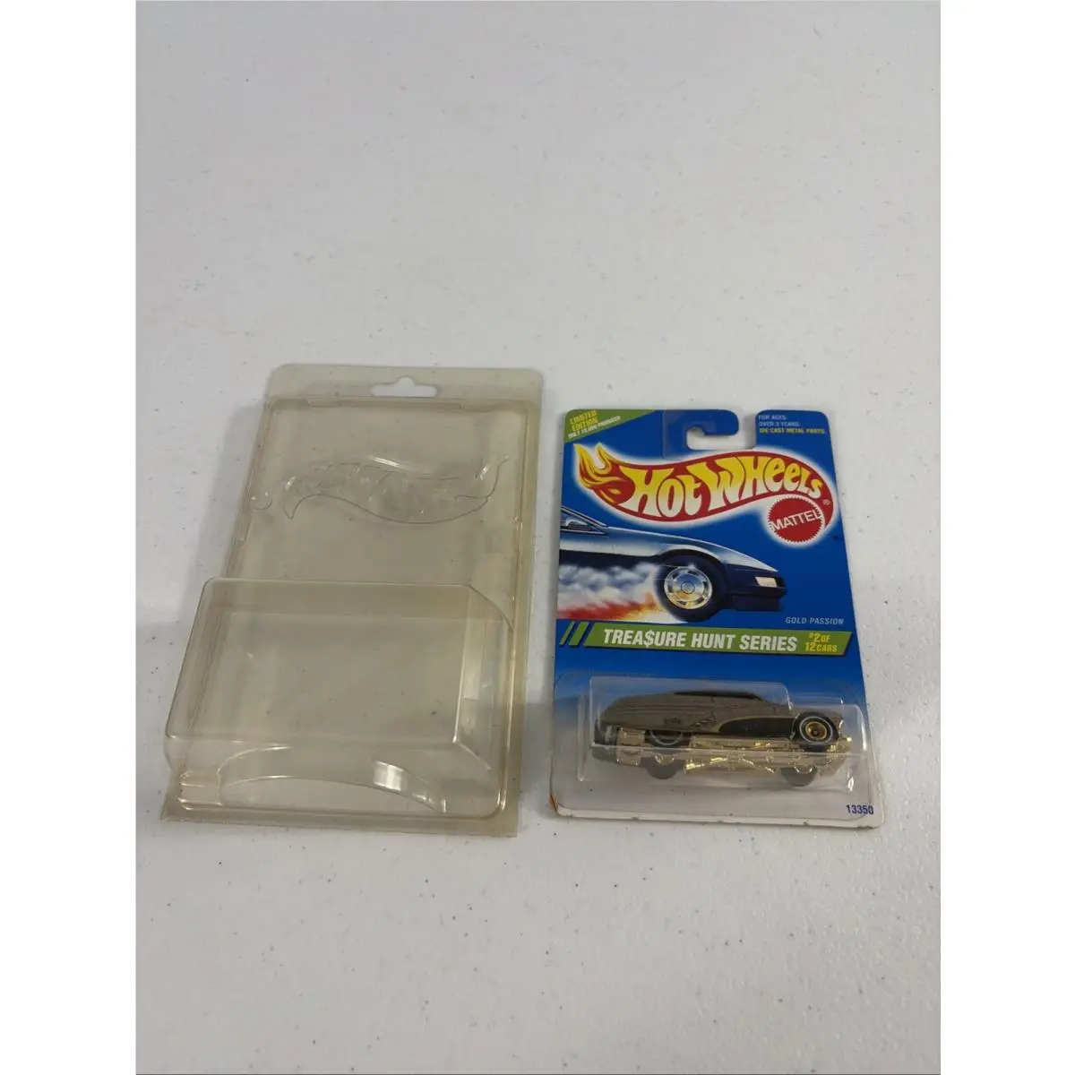 Hot Wheels 1995 Treasure Hunt Gold Passion 1 Of 10 000 Nip 354 W/ Protector