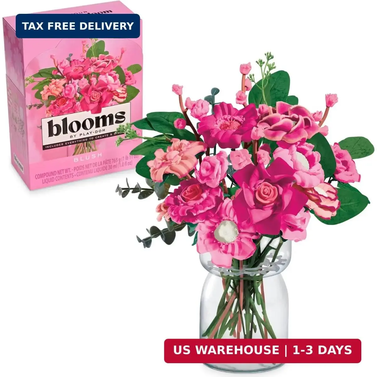 Play-doh Blooms Blush Flower Bouquet Making Kit Floral Crafts For Adults Tee