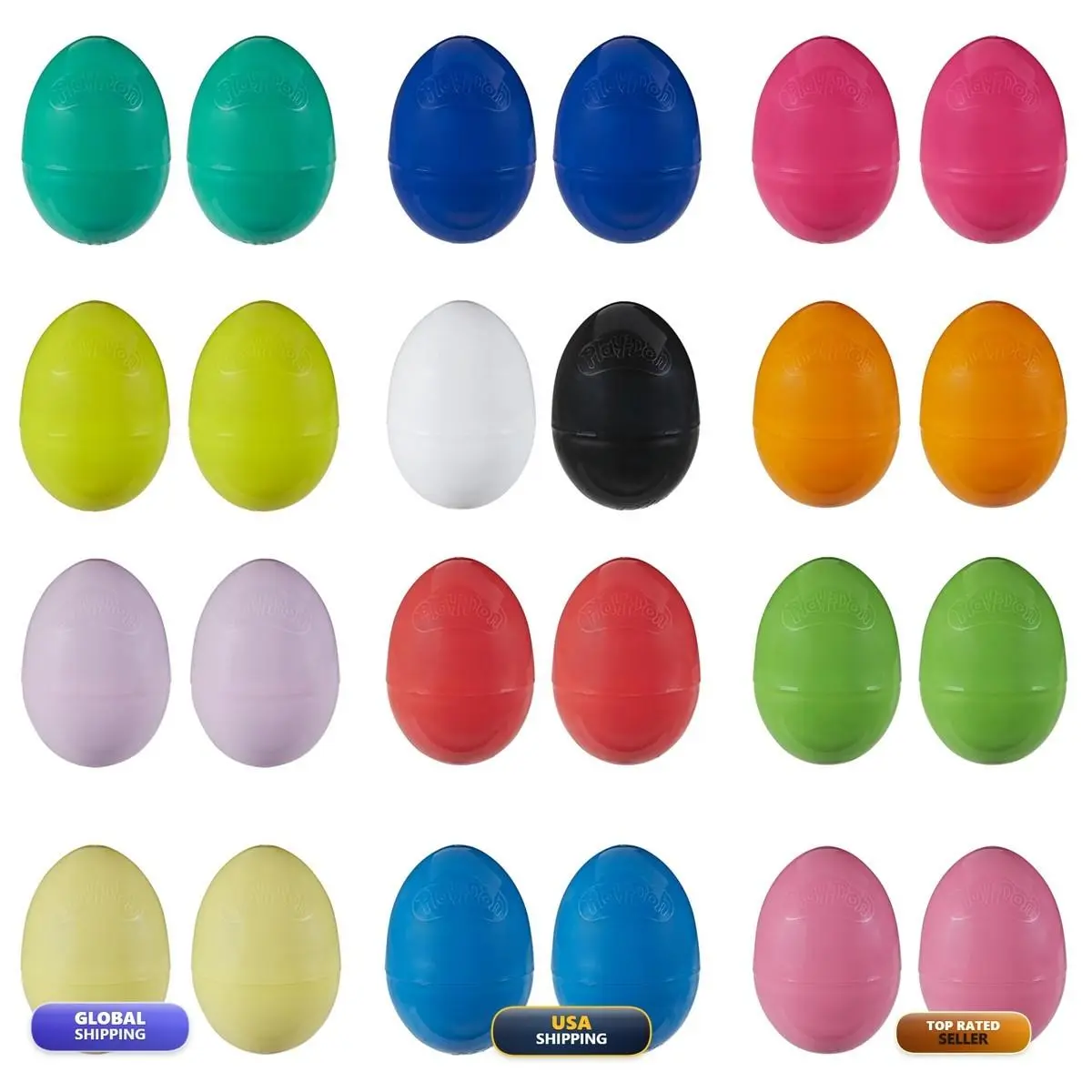 Play-doh E8739FF2 24-Pack Dinosaur Dragon Eggs Ages 2+