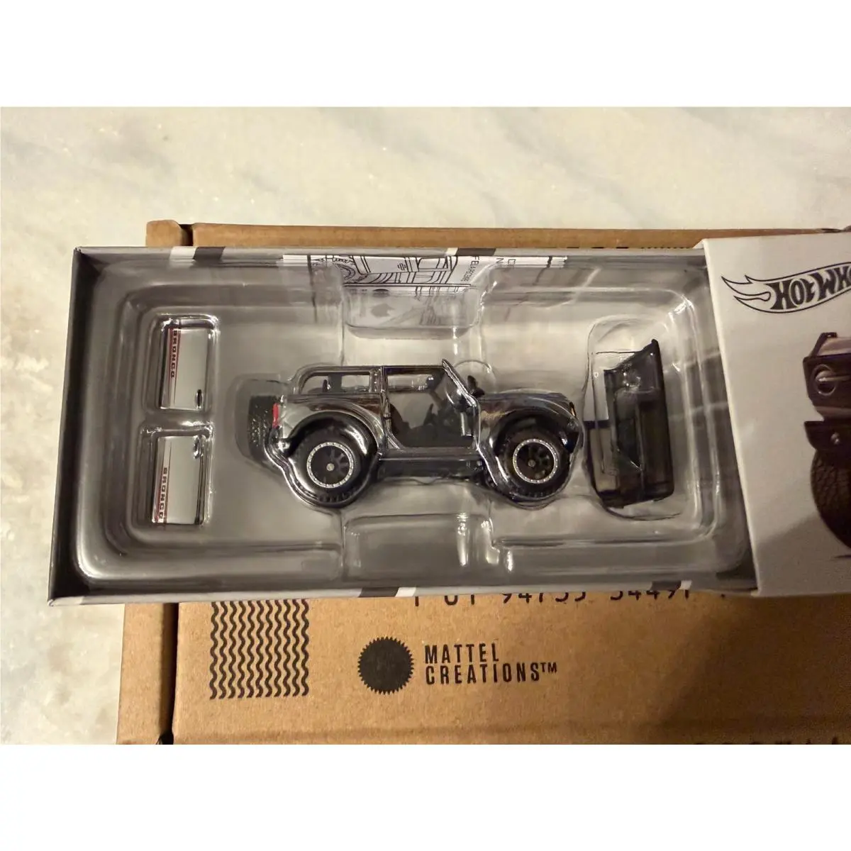 Hot Wheels Rlc - Exclusive 2021 Ford Bronco Chrome Chase IN Hand 3478/5000