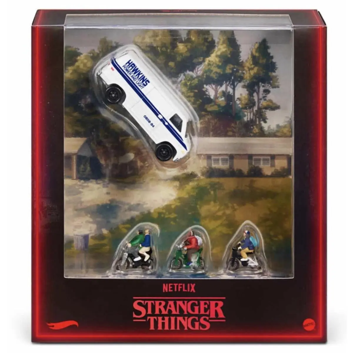 Stranger Things Hot Wheel Sdcc 2026 JNL72-9893 10th Anniversary Hawkins Van