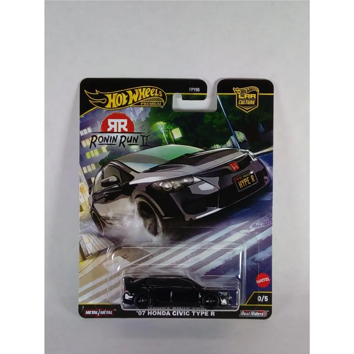 Hot Wheels 2023 Premium Car Culture Ronin Run II 07 Honda Civic Type R Chase