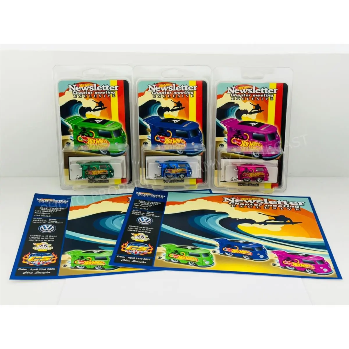 Hot Wheels 2025 St Louis 25th Nationals Sletter Chapter Set Kool Kombi