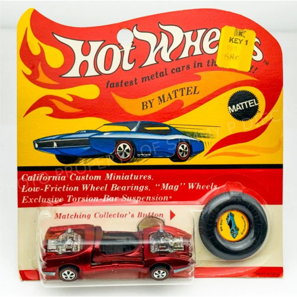 Hot Wheels Redline Mod Quad Red US Black Interior in Blisterpack