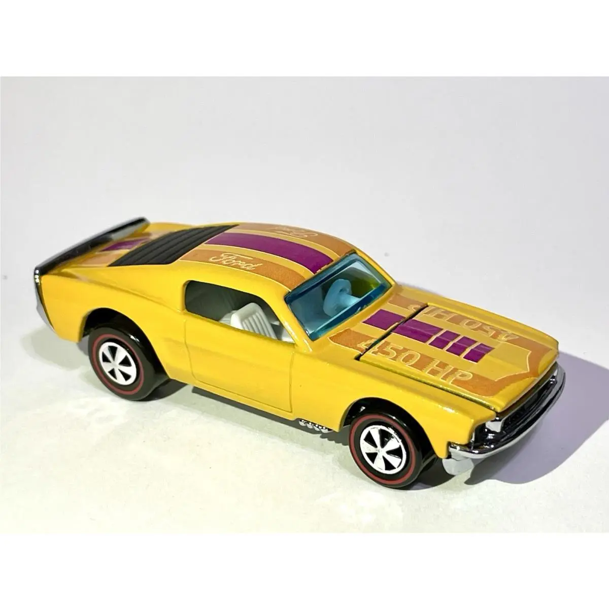 “custom Made ” Hot Wheels 68 Mustang Stocker Redline 1 Of 1 Mint ⬜