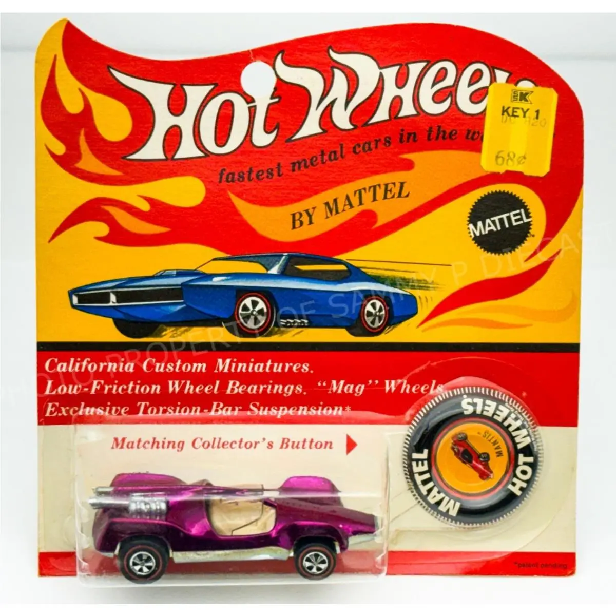 Hot Wheels Redline Mantis Magenta US White Interior in Blisterpack