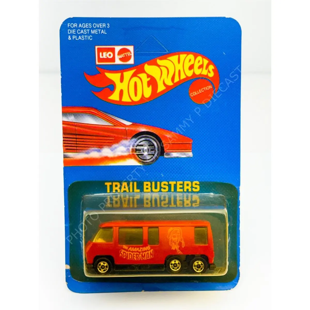 Hot Wheels Leo India Blackwall Gmc Motorhome Red Spiderman Blisterpack