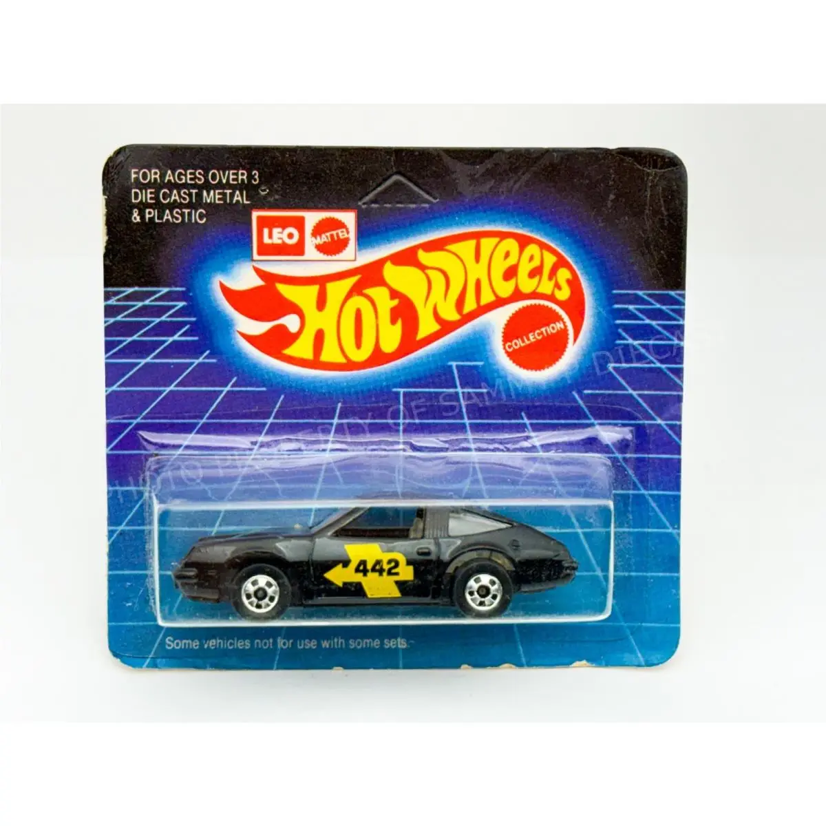 Hot Wheels Blackwall Leo India Chevy Monza Black 442 Tampo in Blisterpack