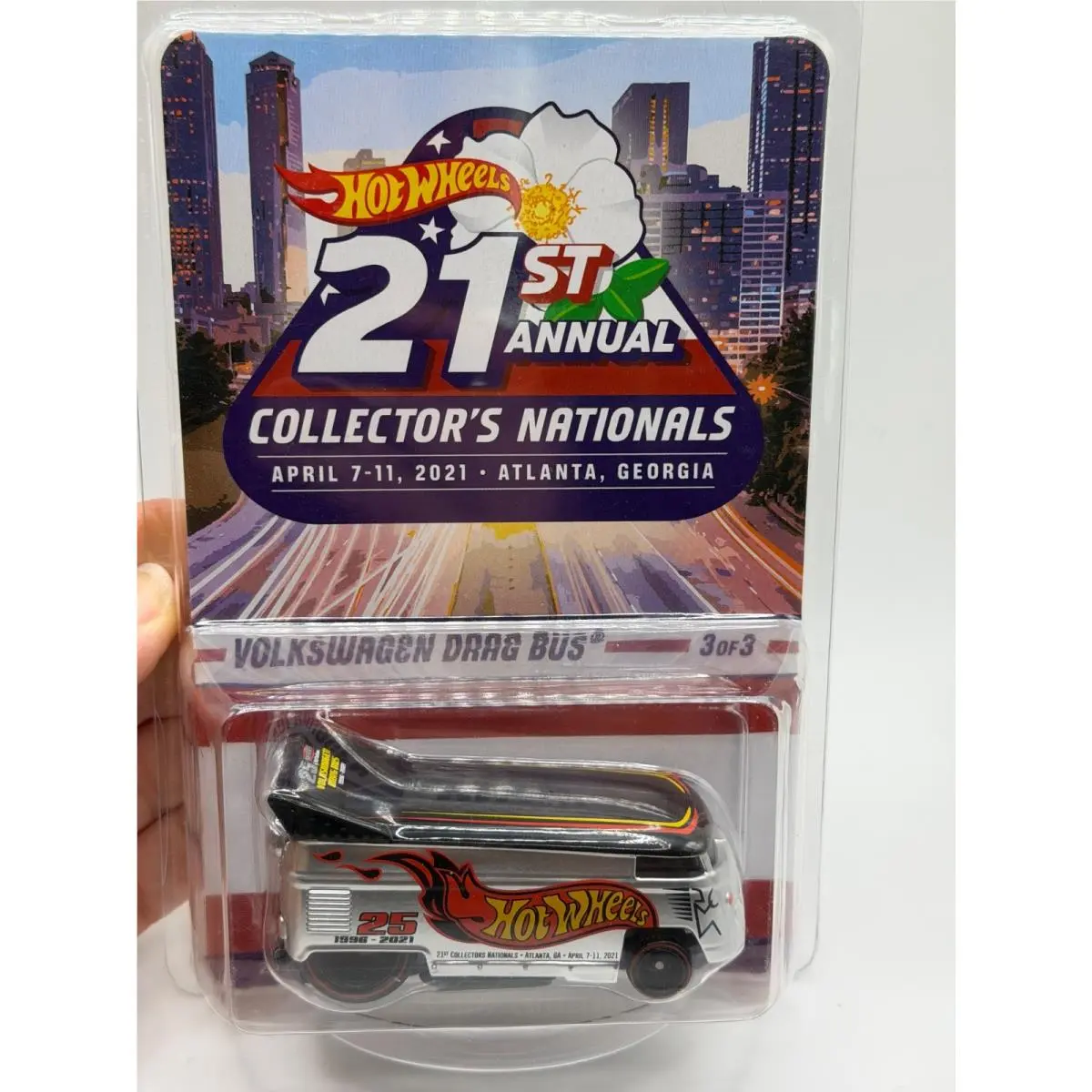 2021 Hot Wheels 21ST Annual Collector`s Nationals Volkswagen Drag Bus 3718/4000