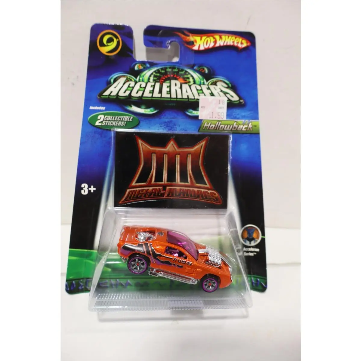 Hot Wheels 2006 Acceleracers - Metal Maniacs Orange Hollowback Acceleron Series