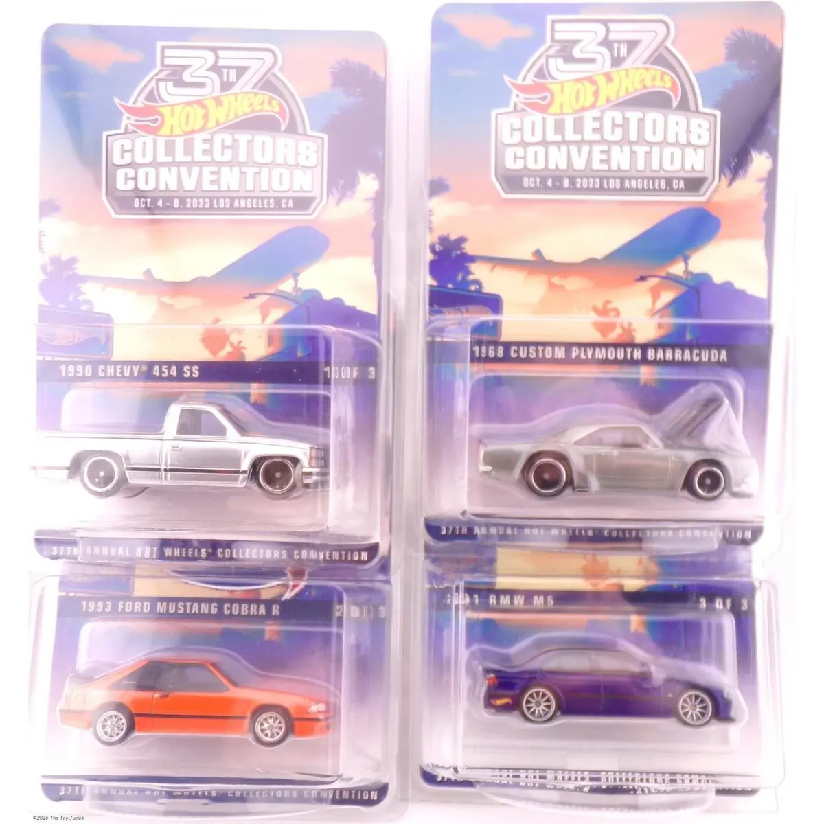 Hot Wheels 2023 37th LA Collectors Convention 4 Car Set `s Matching