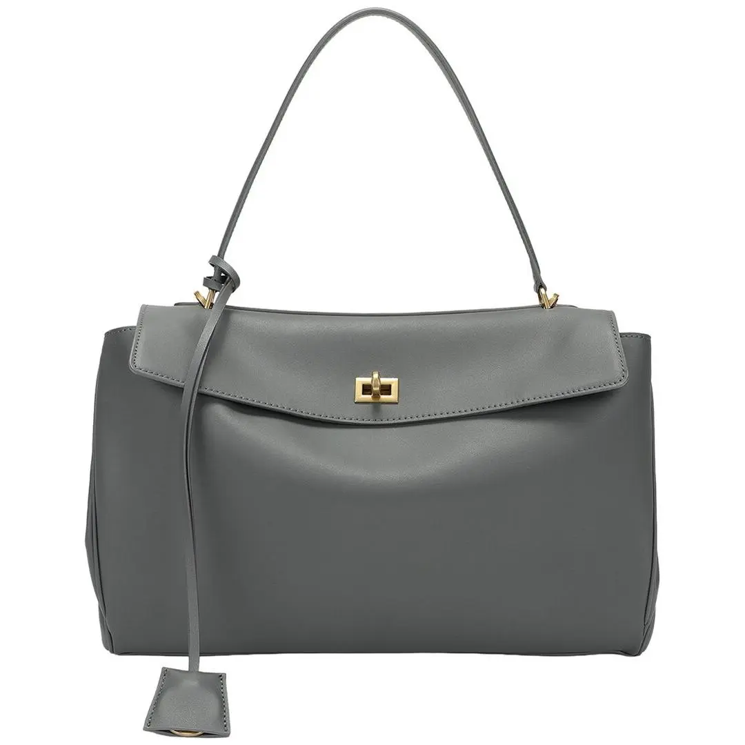 Tiffany Fred Paris Large Smooth Leather Tote Women`s Grey by Tiffany & Co.