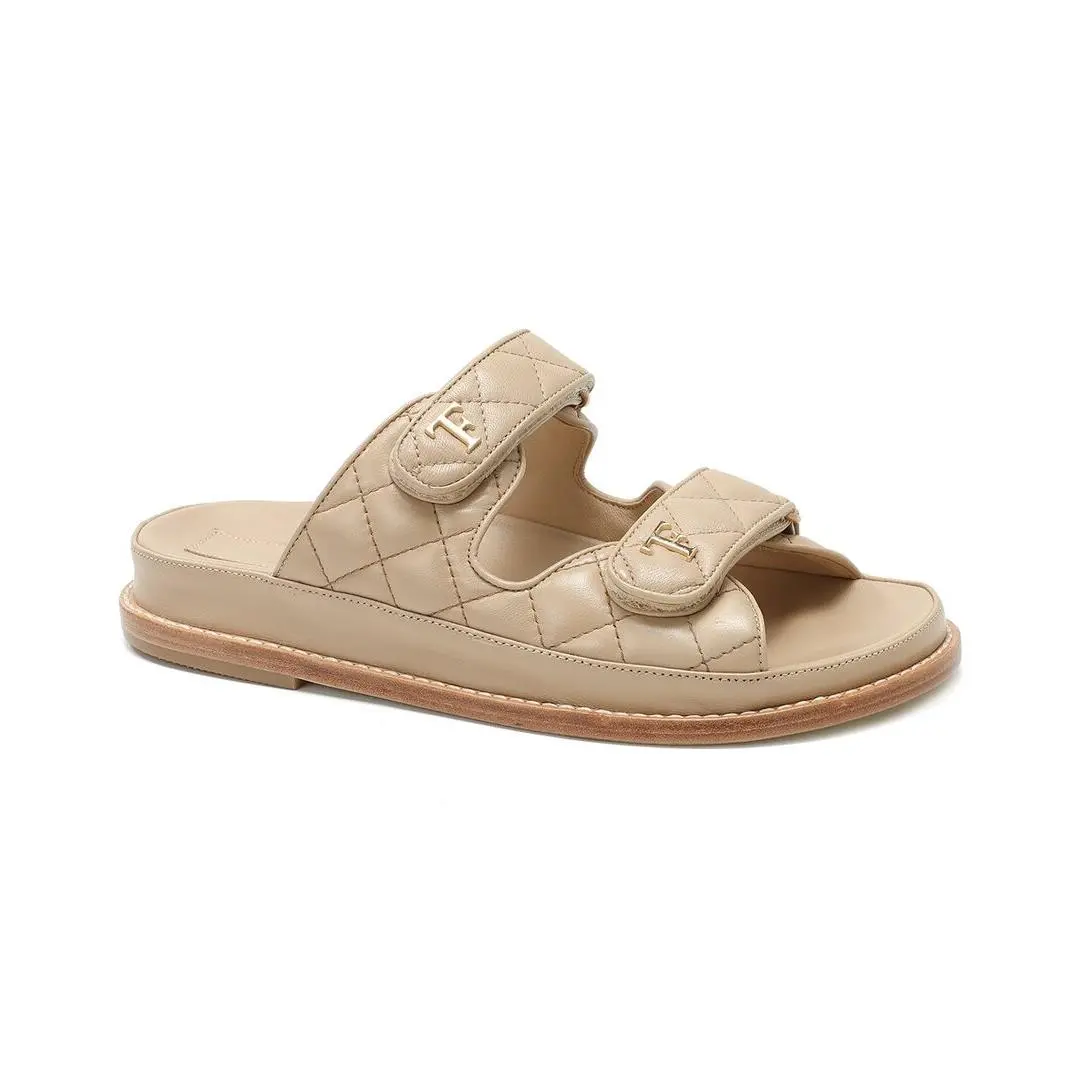 Tiffany Fred Paris Leather Sandal Women`s Tan 36 by Tiffany & Co.
