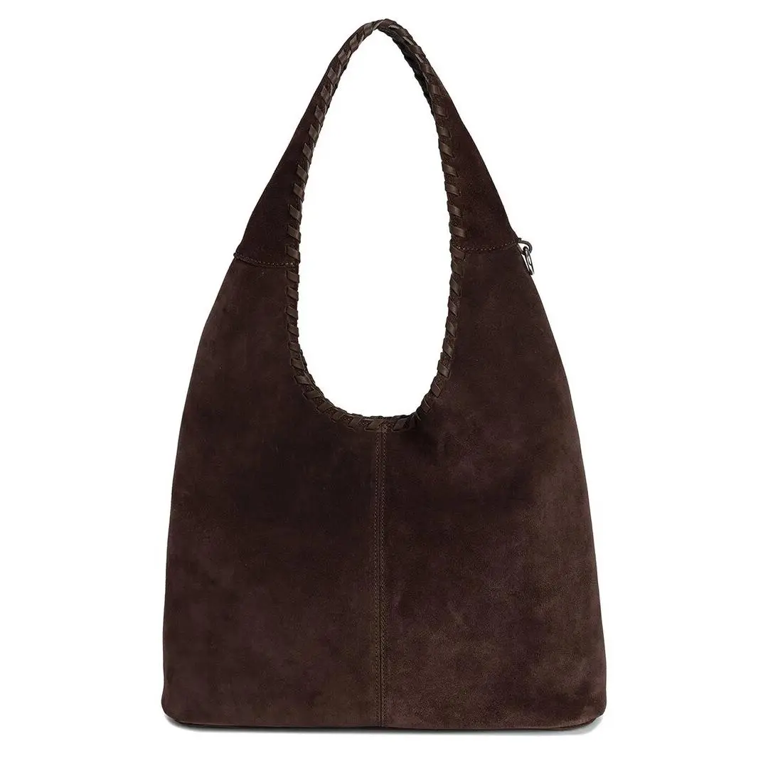 Tiffany Fred Paris Suede Hobo Bag Women`s Brown by Tiffany & Co.