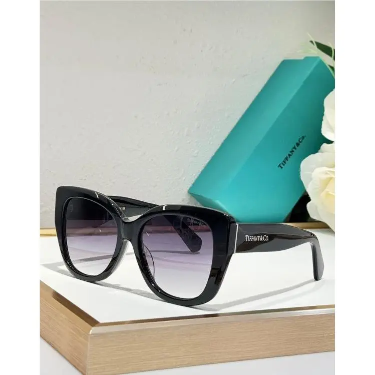 Tiffany Co. Black Sunglasses TF5023 TF 5023black Frame Grey Lens by Tiffany & Co.