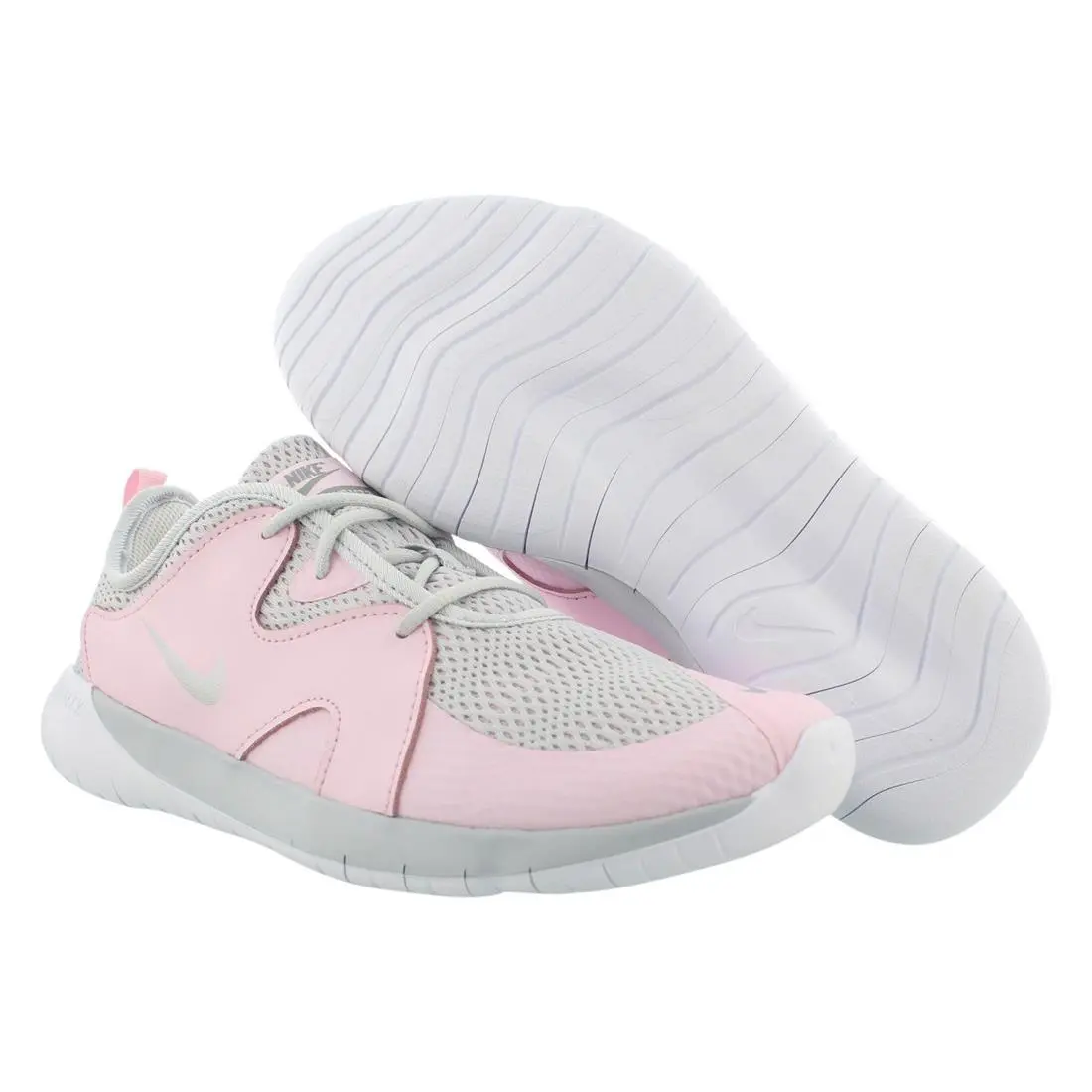 Nike Flex Contact 3 Girls Shoes Size 4.5 Color: Pure Platinum/metallic Silver