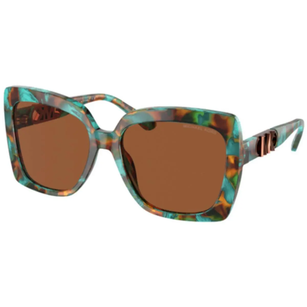 Michael Kors MK 2213 Nice Teal Graphic Tortoise Amb 400073 Size 57 Sunglasses