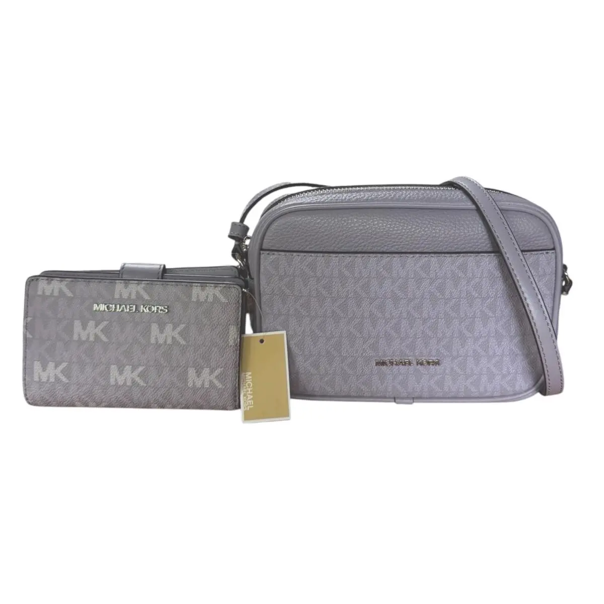 Lilac Purple Jet Set Small Camera Crossbody Bag Wallet Set by Michael Kors