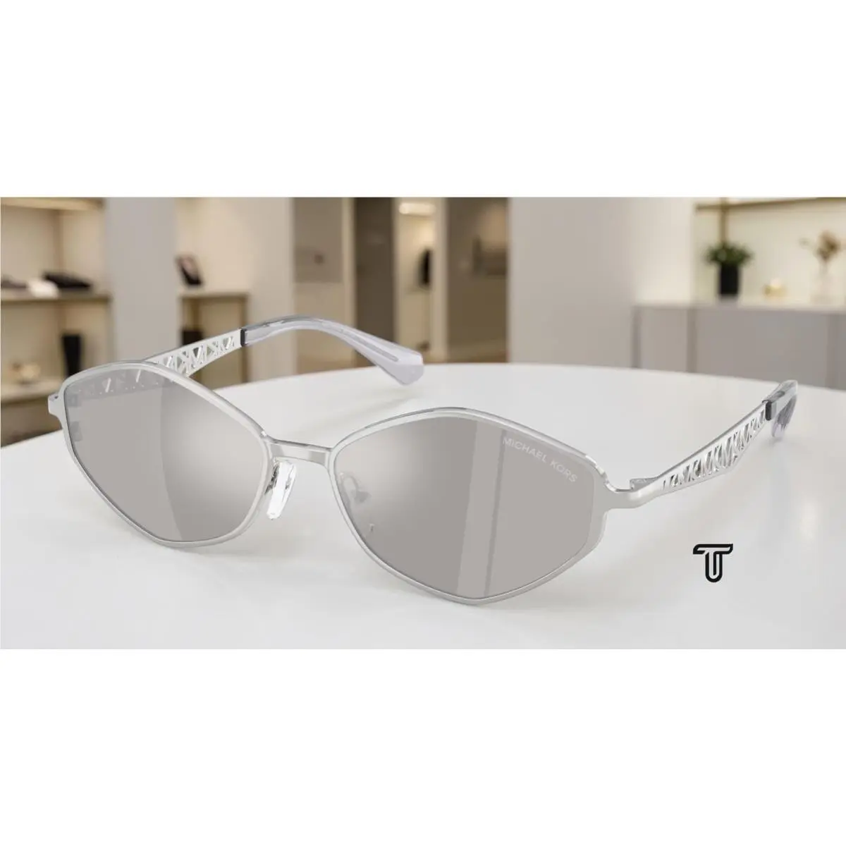 Michael Kors MK1181 18936G Gold Coast Silver Silver Mirror 56mm Women Sunglasses