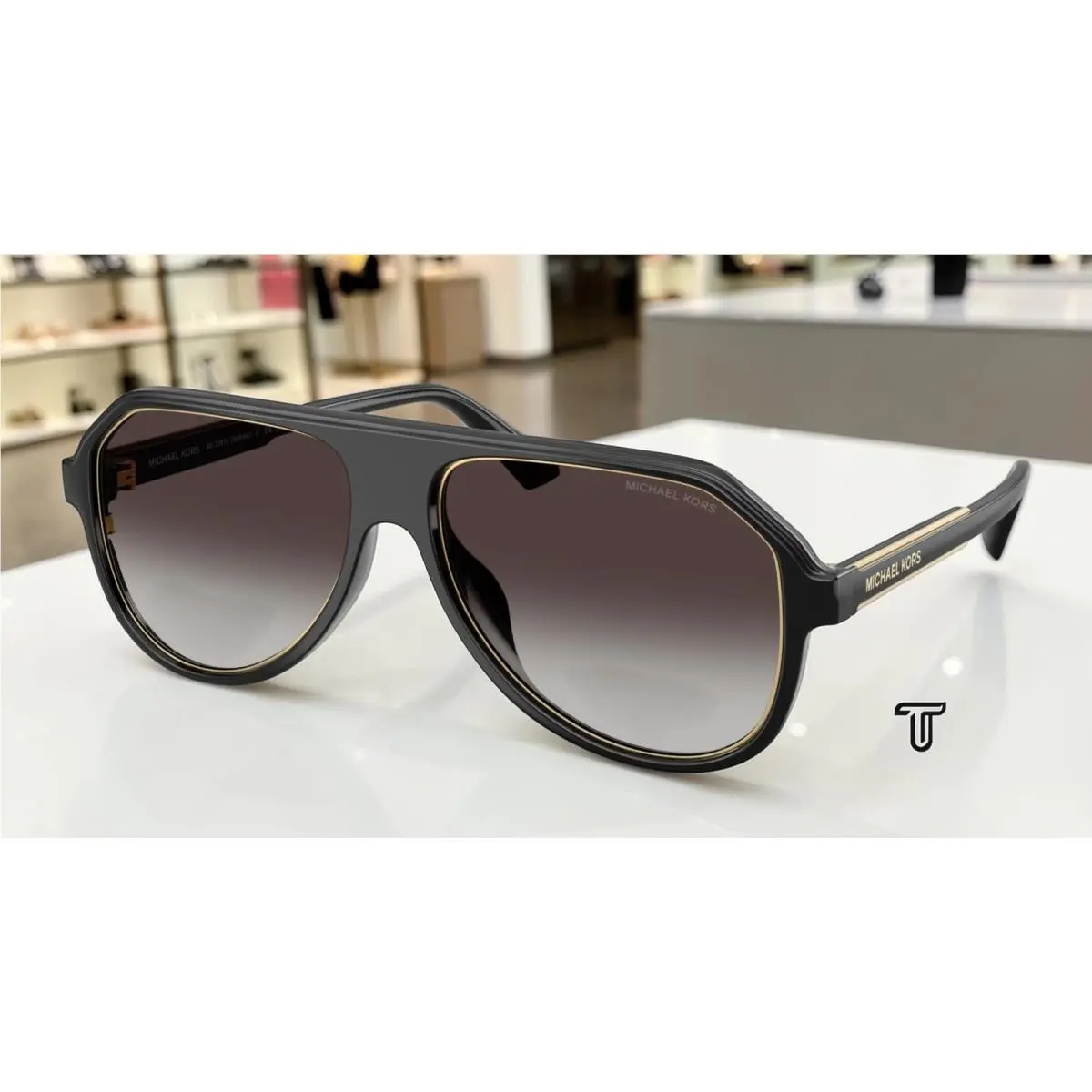 Michael Kors MK2281U 30058G Molokai Black Grey Gradient 59 mm Men`s Sunglasses