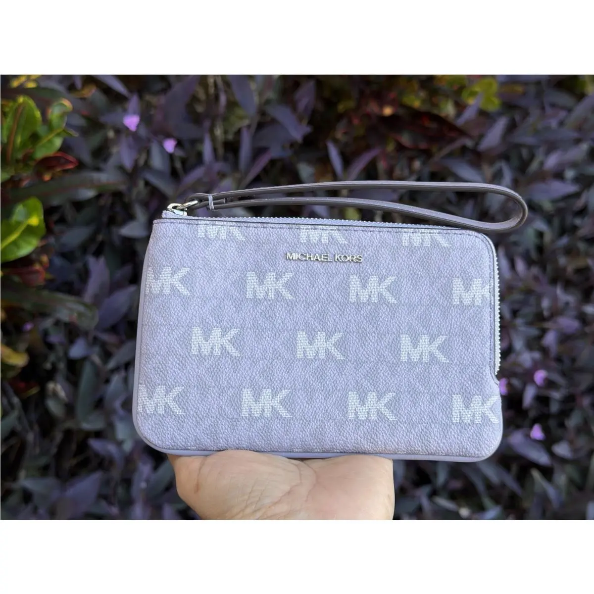 Jet Set Travel Small Zip Around Wristlet MK Lilac Multi by Michael Kors