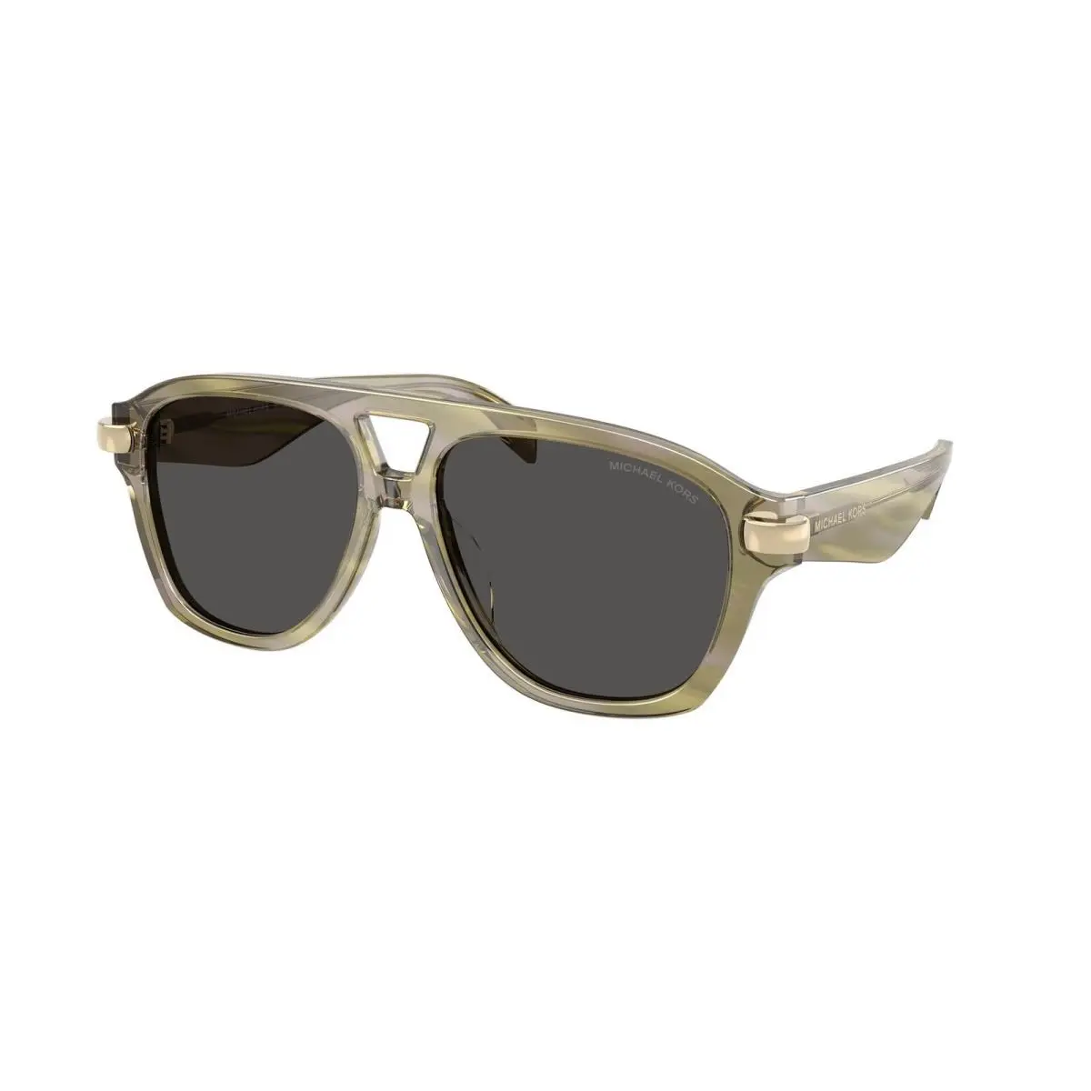 Michael Kors MK 2277 U Olive Horn / Grey Mono 404087 Size 56 Sunglasses