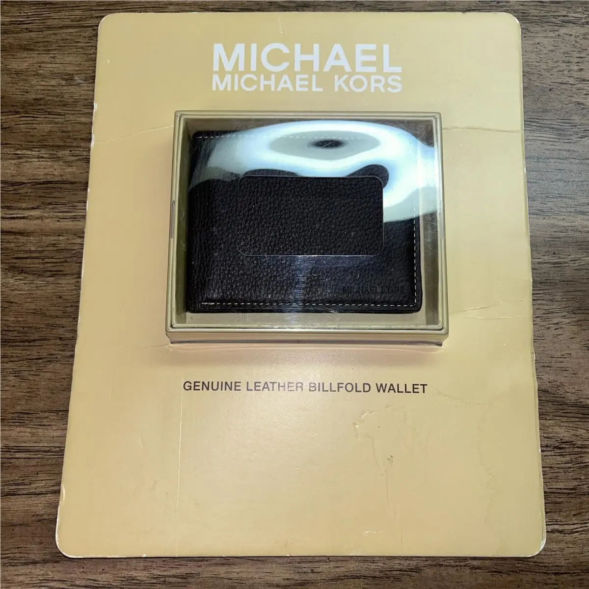 Men’s Wallet 531380 Brown Slim Billfold Gift Box by Michael Kors