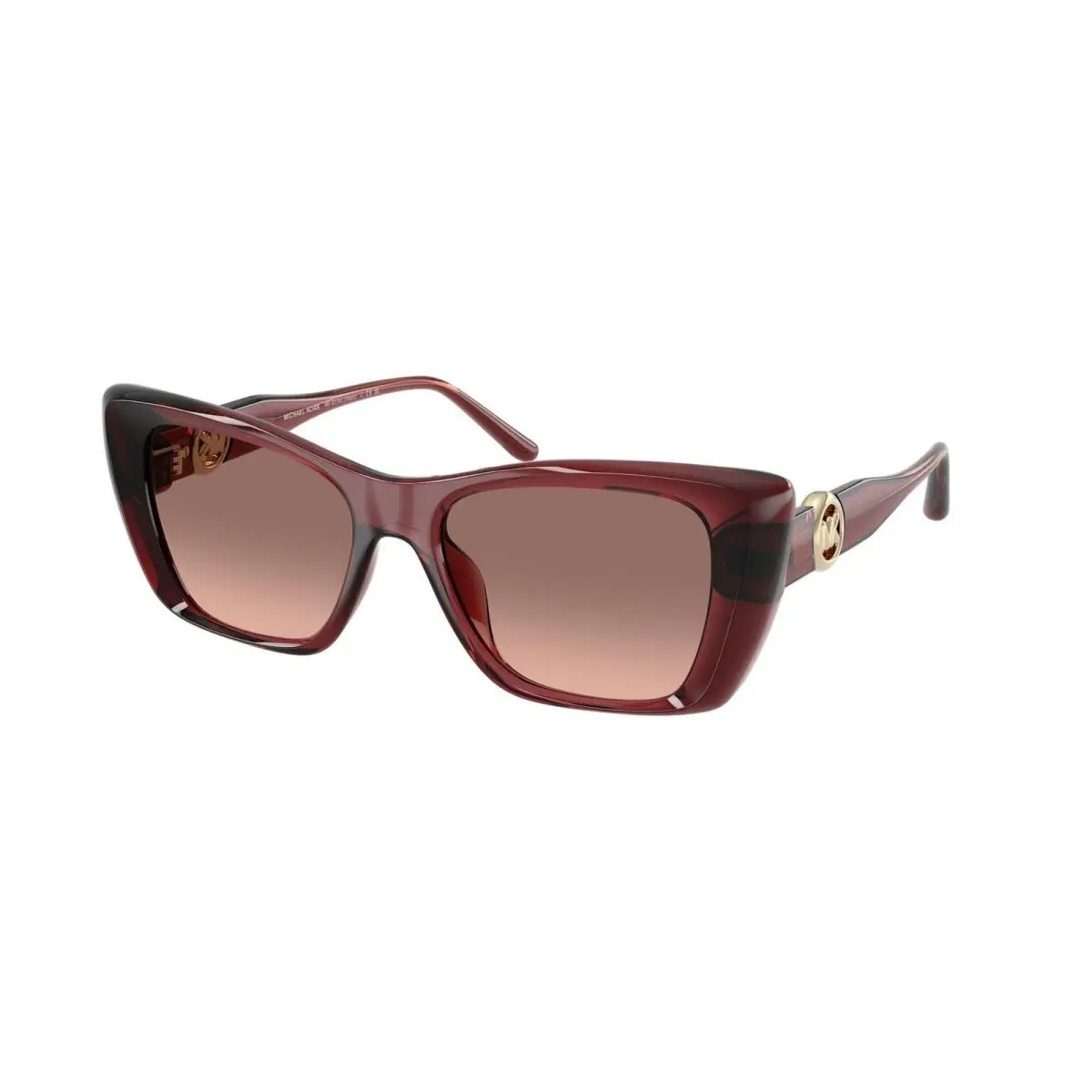 MK 2270 U Rosewood / Peach Gradient 317513 Size 53 Sunglasses by Michael Kors