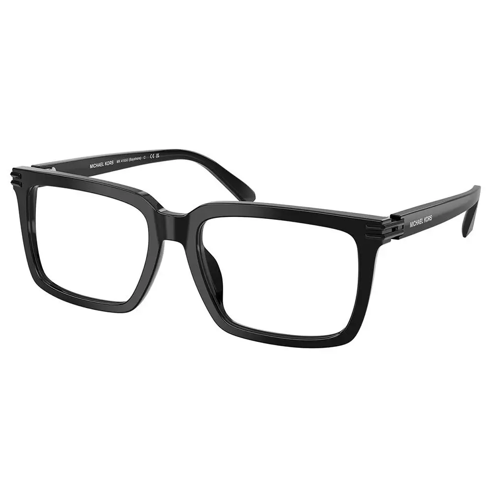 Michael Kors Bayshore MK 4155U 3005 Black Plastic Square Eyeglasses 55mm