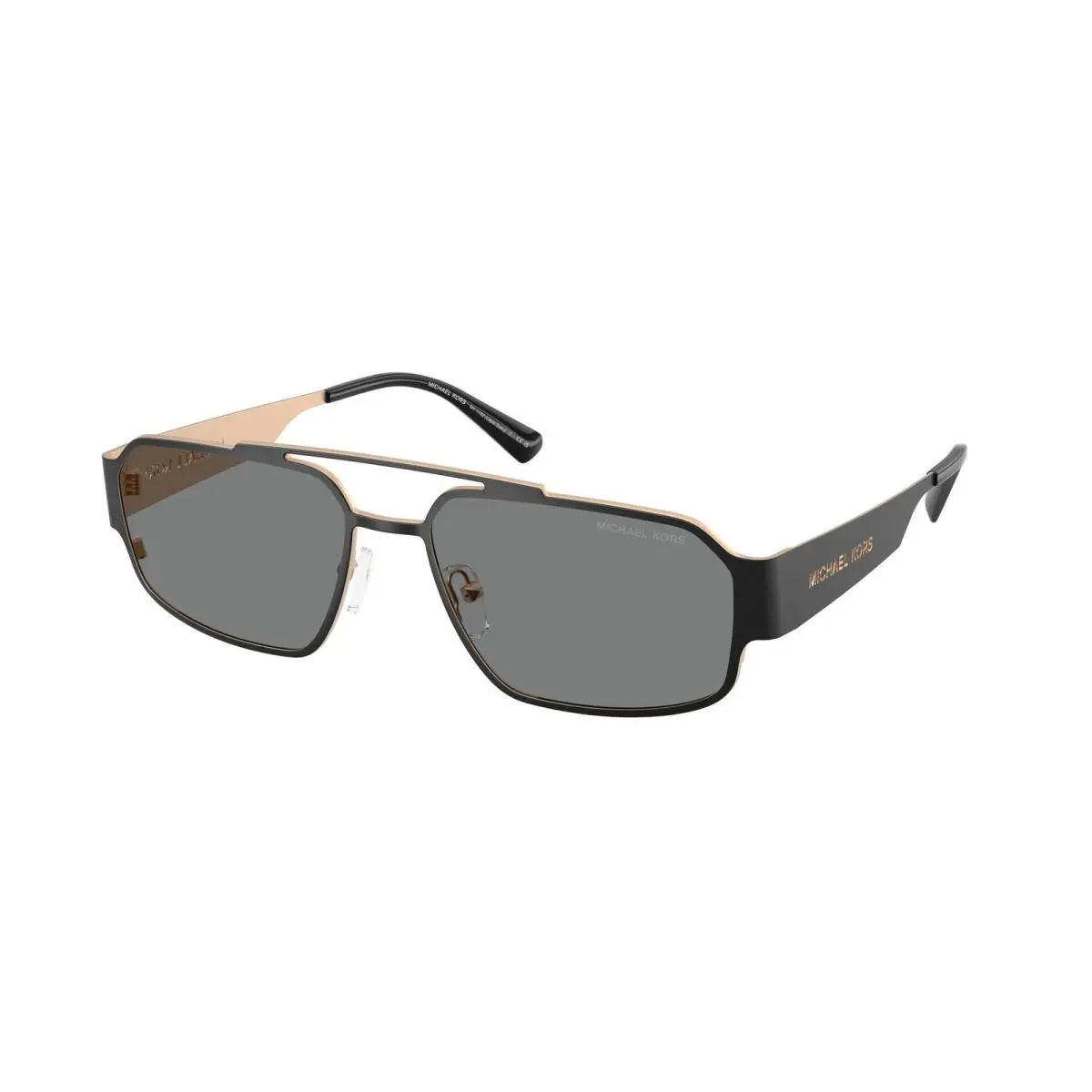 Michael Kors MK 1182 Black Matte / Dark Grey Mono 100587 Size 58 Sunglasses