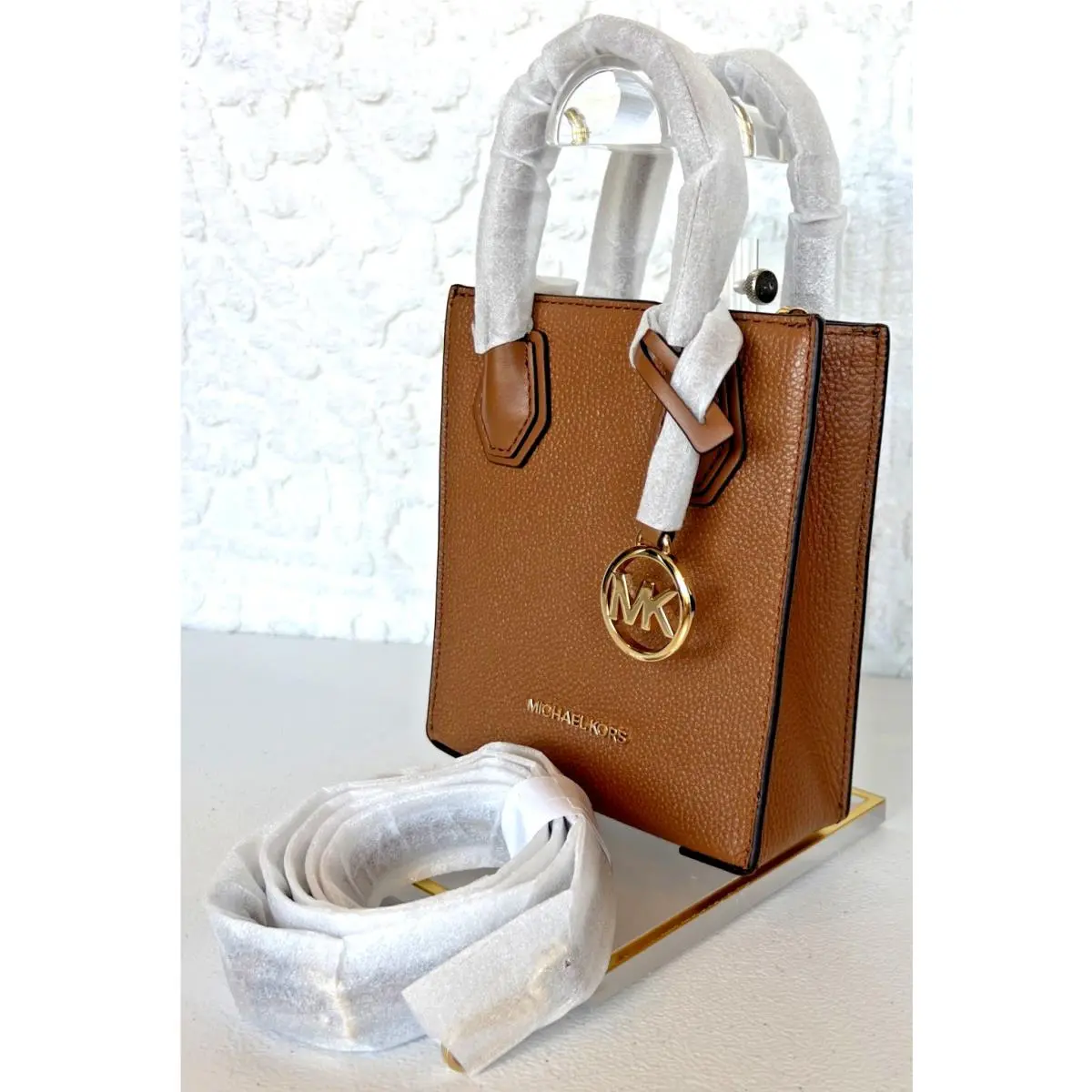 Mini Mercer Satchel Crossbody Luggage Tan Fall Winter Favorite by Michael Kors