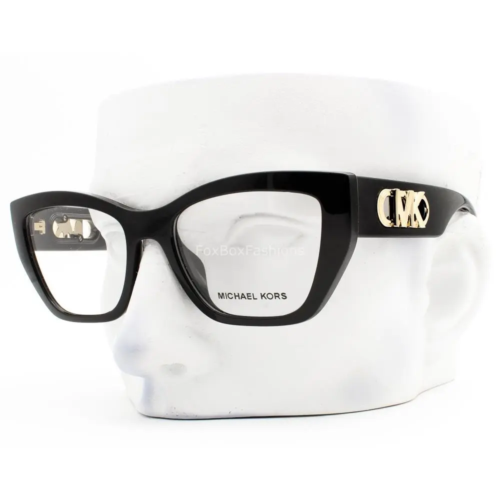 Michael Kors Puglia Eyeglasses MK 4149U 3005 Glasses Shiny Black 52mm with Case