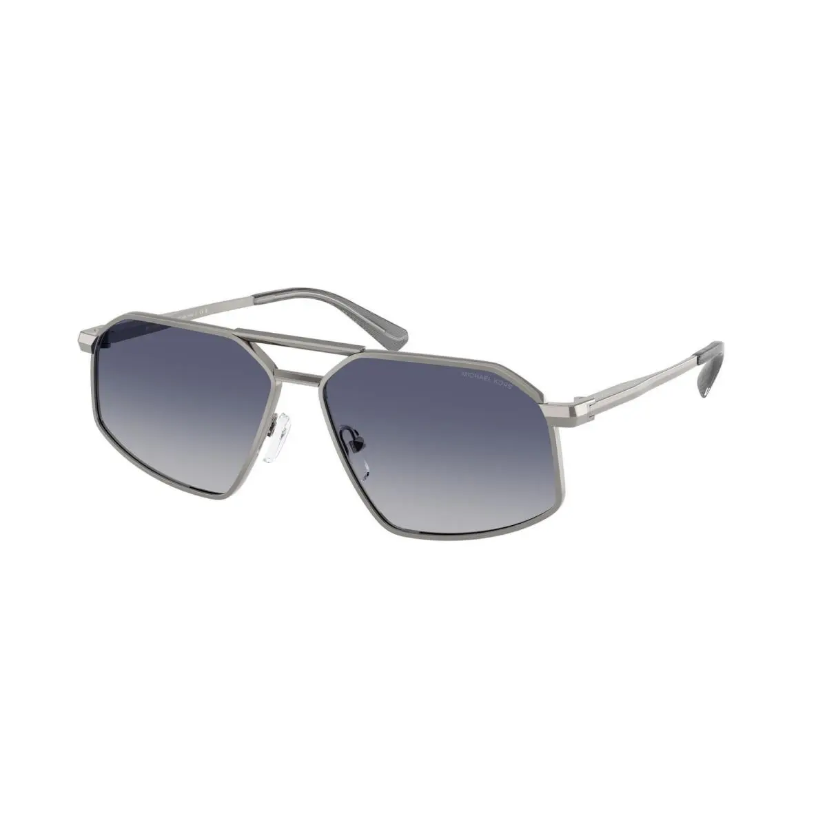 MK 1167 Shiny Gunmetal / Blue Gradient 10024L Size 60 Sunglasses by Michael Kors