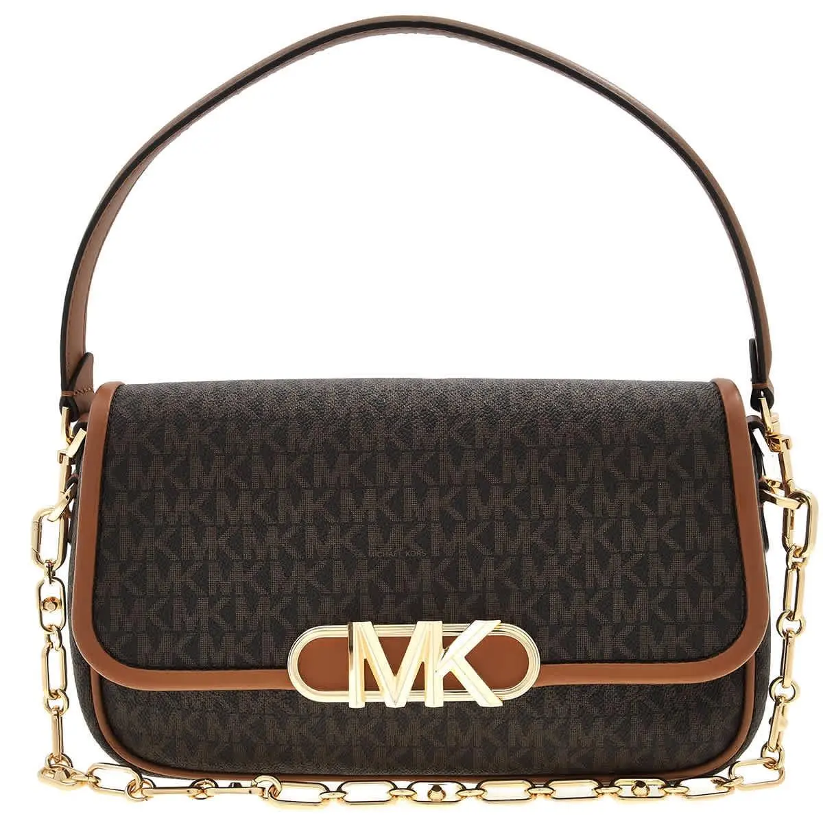 Michael Kors Ladies Monogram-pattern Logo-plaque Bag 30F2G7PC6B252